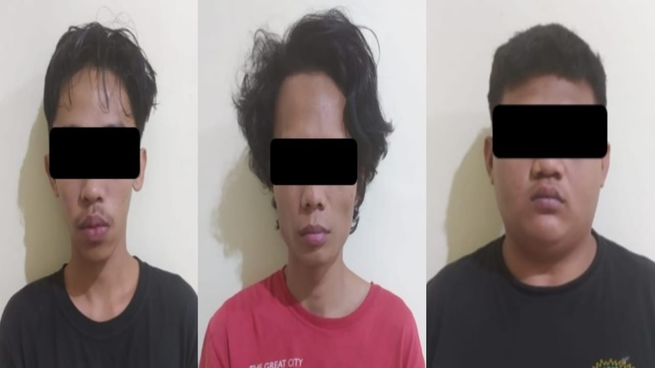 Sedang Pesta Sinte, Tiga Pemuda di Metro Timur Tak Berdaya Digelandang Polisi