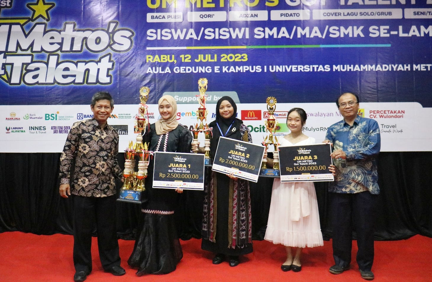 UM Metro's Got Talent 2023 Sukses, Diikuti 300an Peserta Se-Lampung & Dukungan Sponsorship