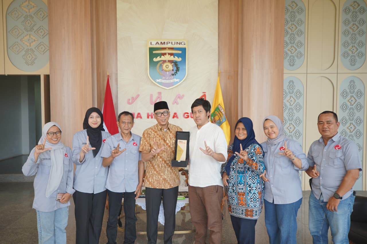 Gubernur Rahmat Mirzani Djausal Terima Kunjungan Manajemen Kantor Berita RMOL Lampung