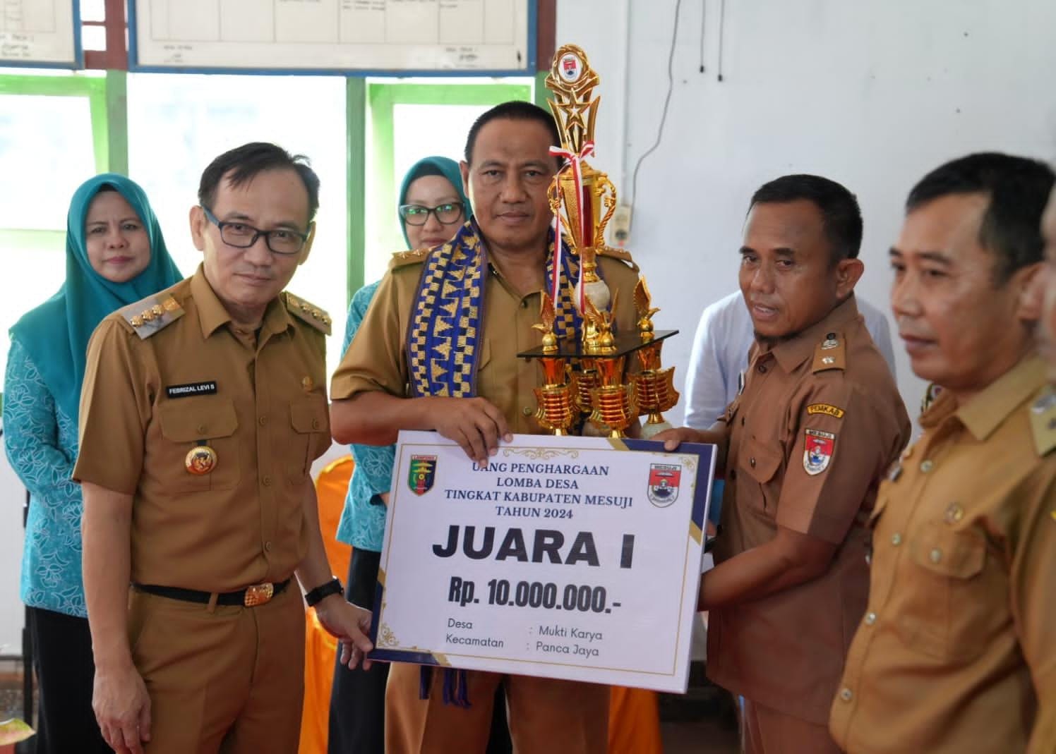 Pj Bupati Mesuji Febrizal Levi Sukmana, Sambut Tim Penilai Lomba Desa Tingkat Provinsi