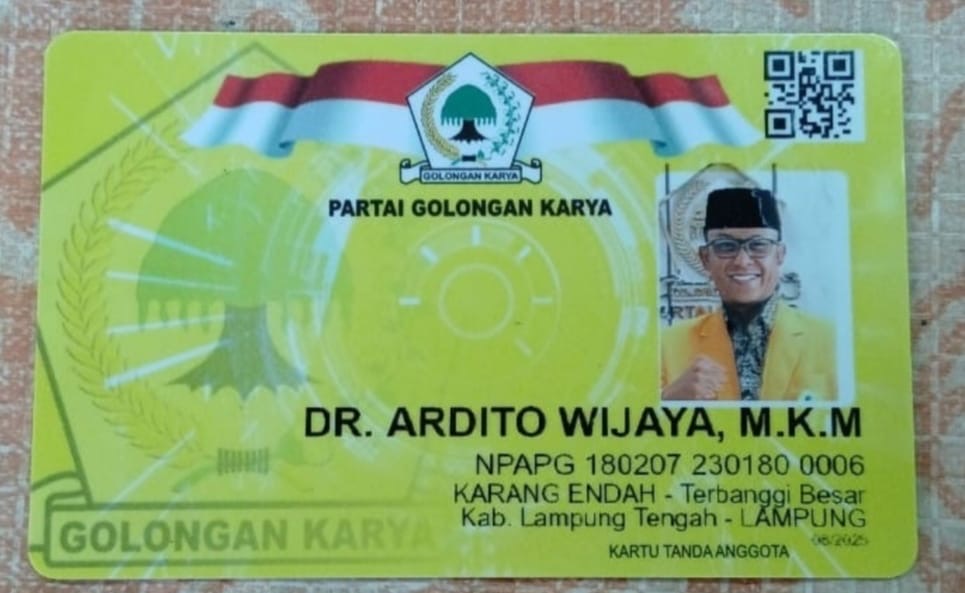 Kursi DPD Golkar untuk Ardito Wijaya