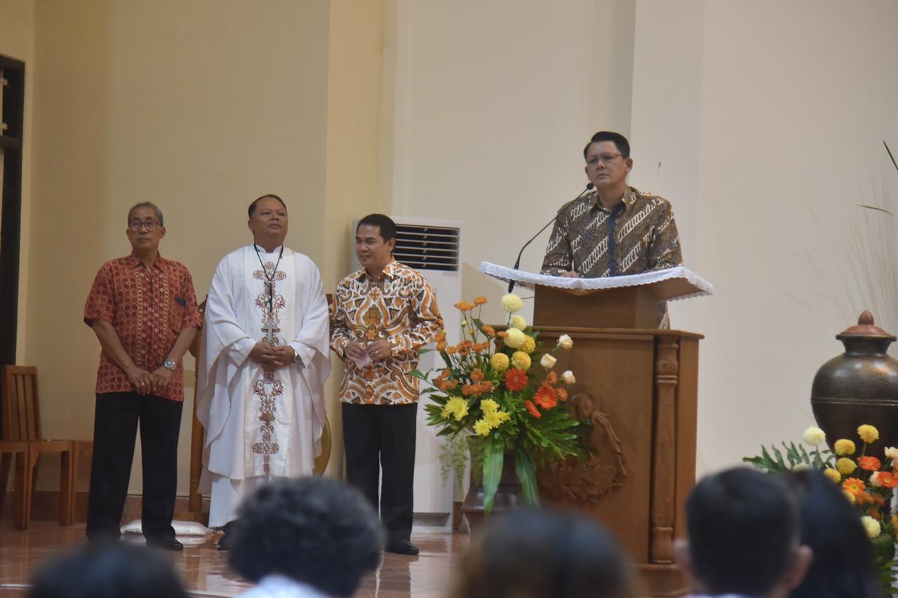 Wakil Bupati Sleman Hadiri Malam Paskah di Gereja St. Petrus dan Paulus Babadan, Tekankan Toleransi