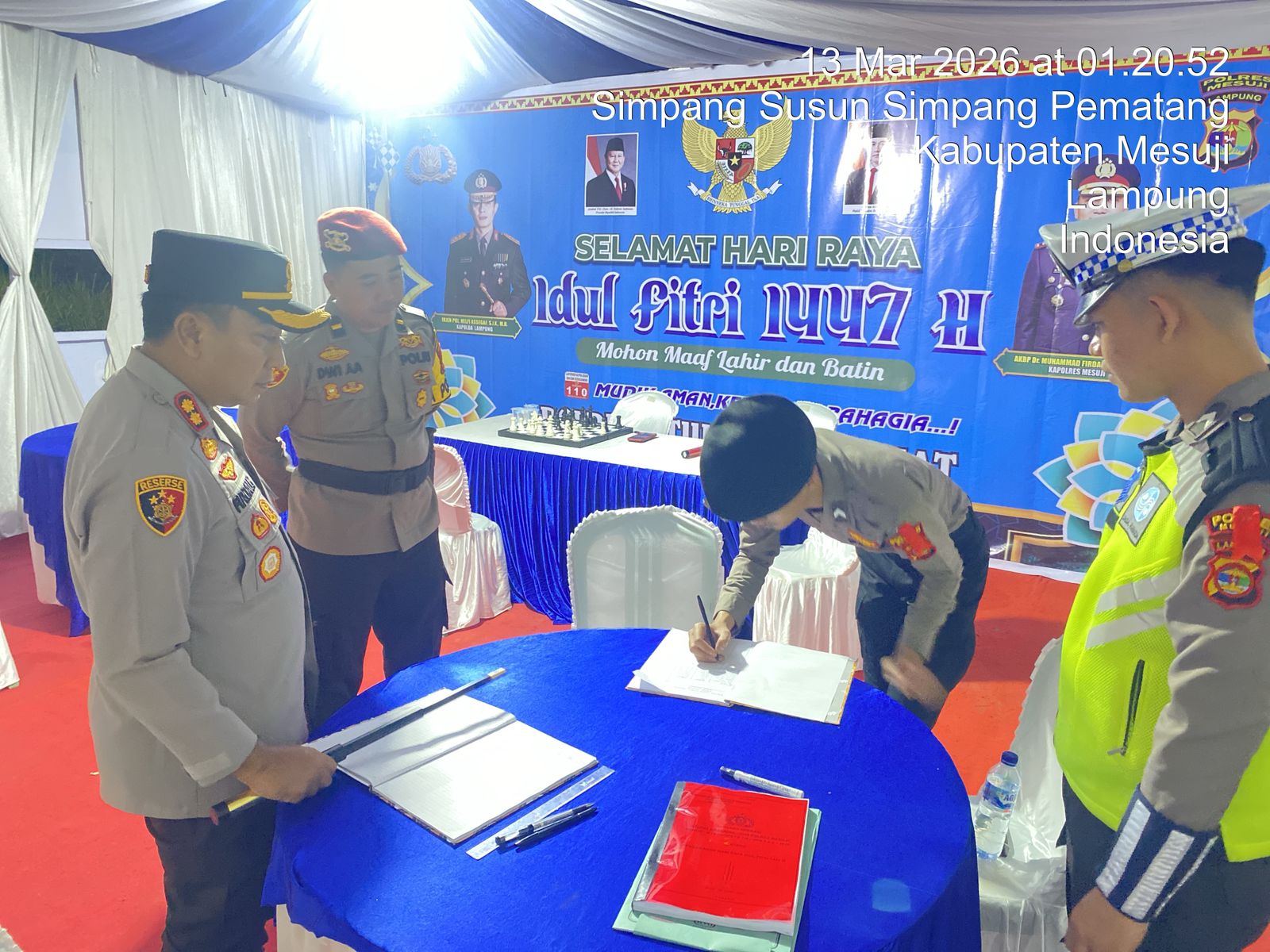 Kapolres Mesuji Tinjau Pos PAM dan Pos Yan di Hari Pertama Ops Ketupat Krakatau 2026