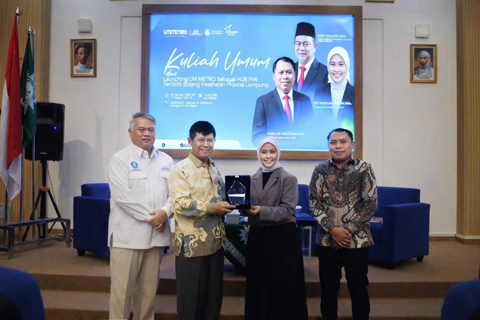 UM Metro Resmi Launching HUB PMI Terdidik Bidang Kesehatan Provinsi Lampung