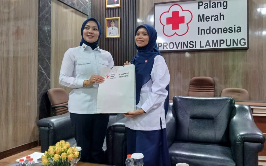 Pengurus PMI Kabupaten Pringsewu Audiensi Dengan Ketua PMI Provinsi Lampung 