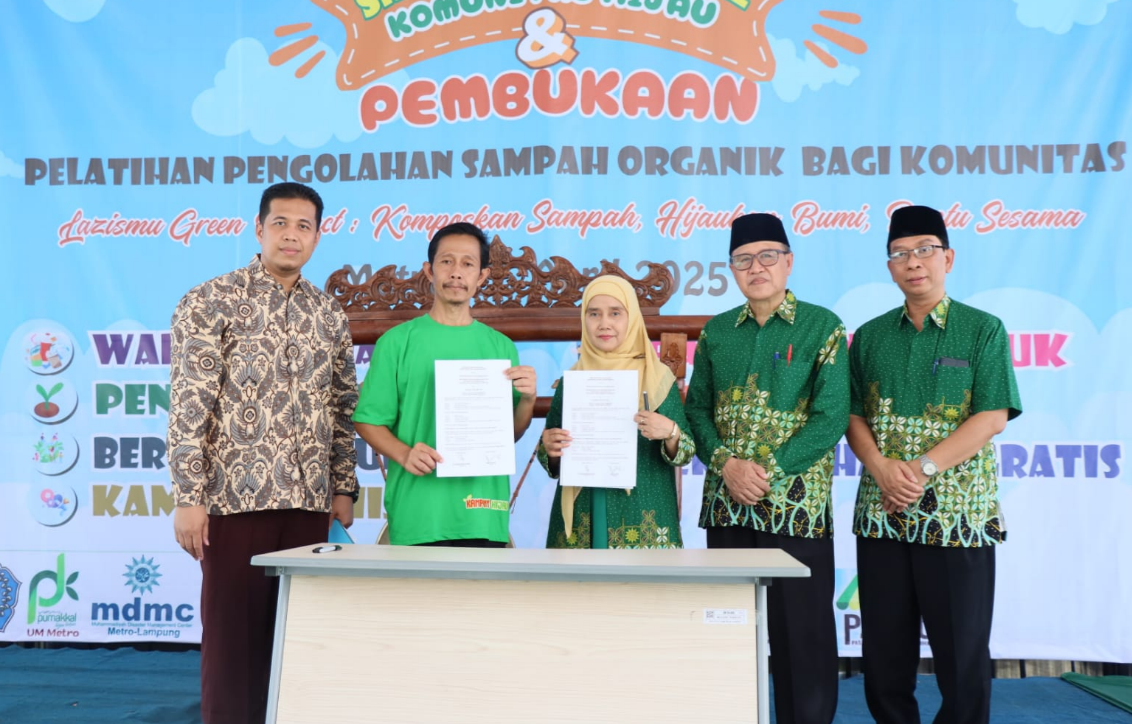 Pascasarjana UM Metro Laksanakan Penandatanganan MoA dan IA dengan LazizMu dan Majelis Lingkungan Hidup PDM