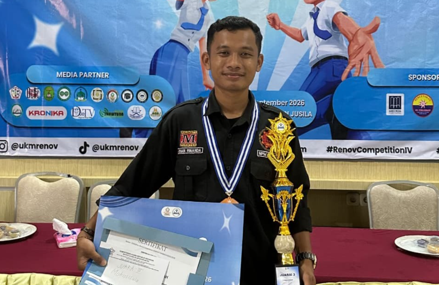 Mahasiswa Teknik Mesin UM Metro Sabet Juara III Lomba Esai Tingkat Provinsi Lampung