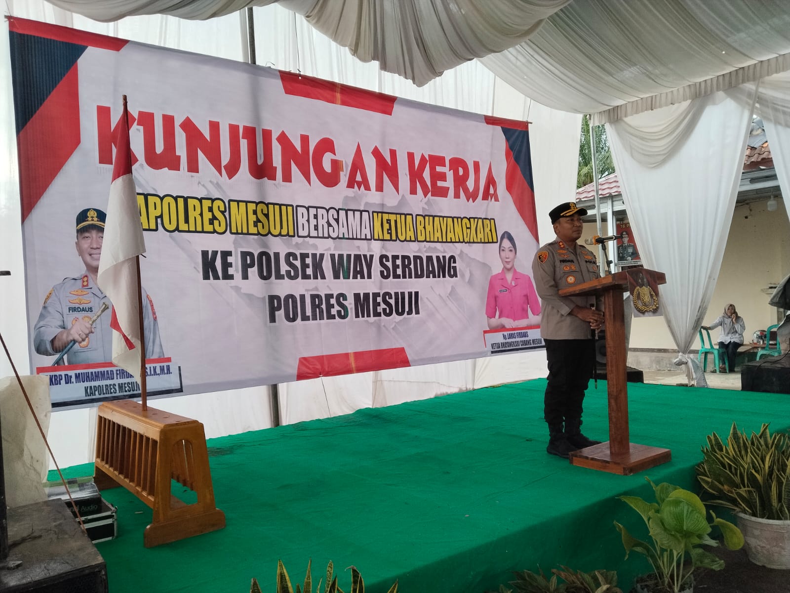 Kunker ke Mapolsek Way Serdang, Kapolres Mesuji Tekankan Sinergi dan Pelayanan Masyarakat