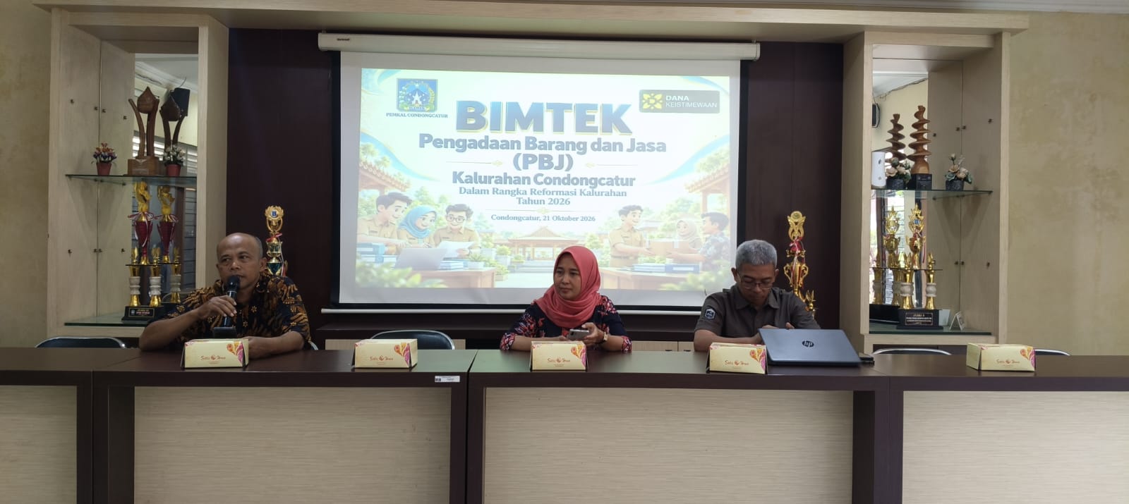 Perkuat Tata Kelola Keuangan, Pemkal Condongcatur Gelar Bimtek Pengadaan Barang dan Jasa