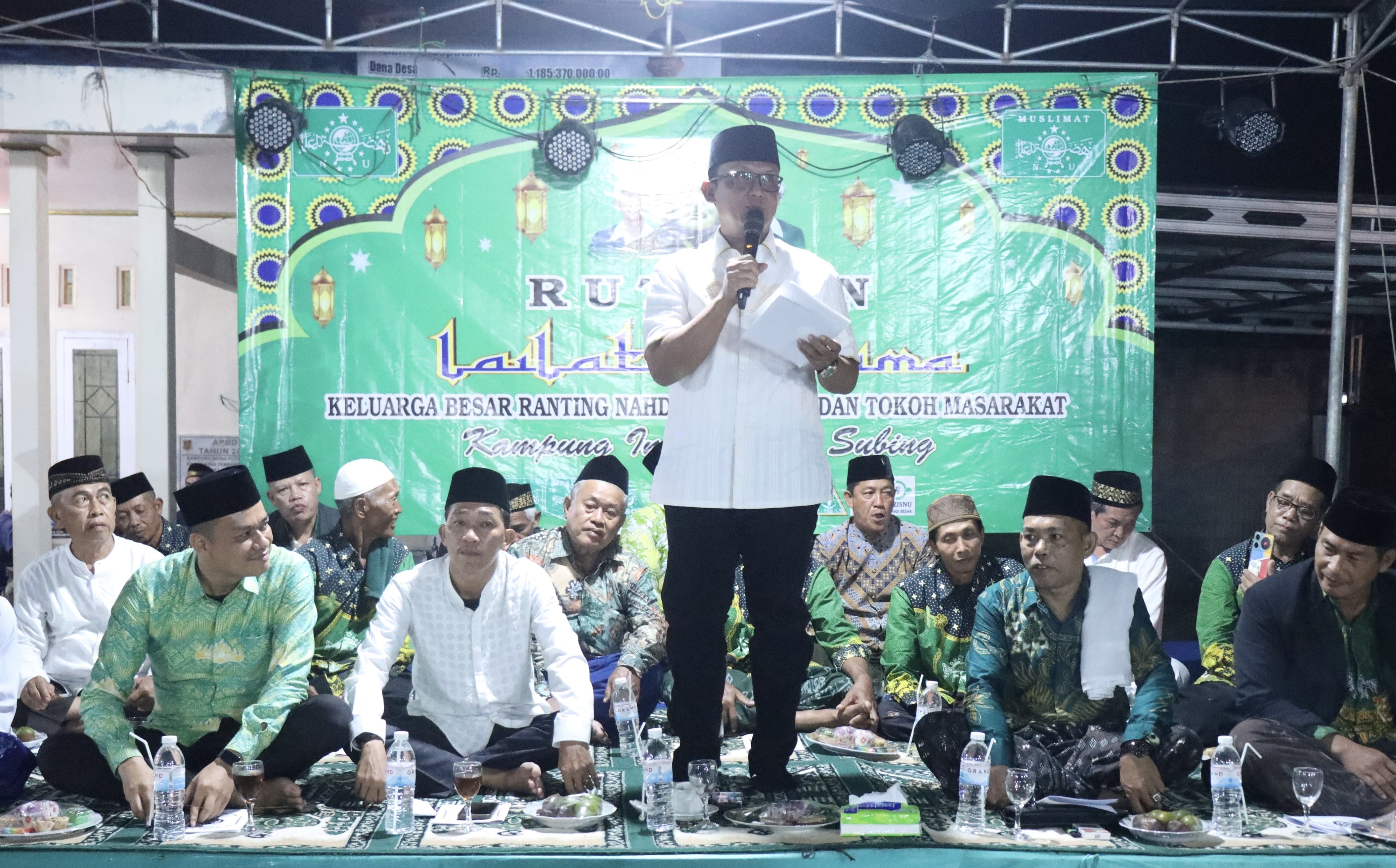 Bupati Lamteng Hadiri Rutinan Lailatul Ijtima Keluarga Besar Ranting NU Kampung Indra Putra Subing