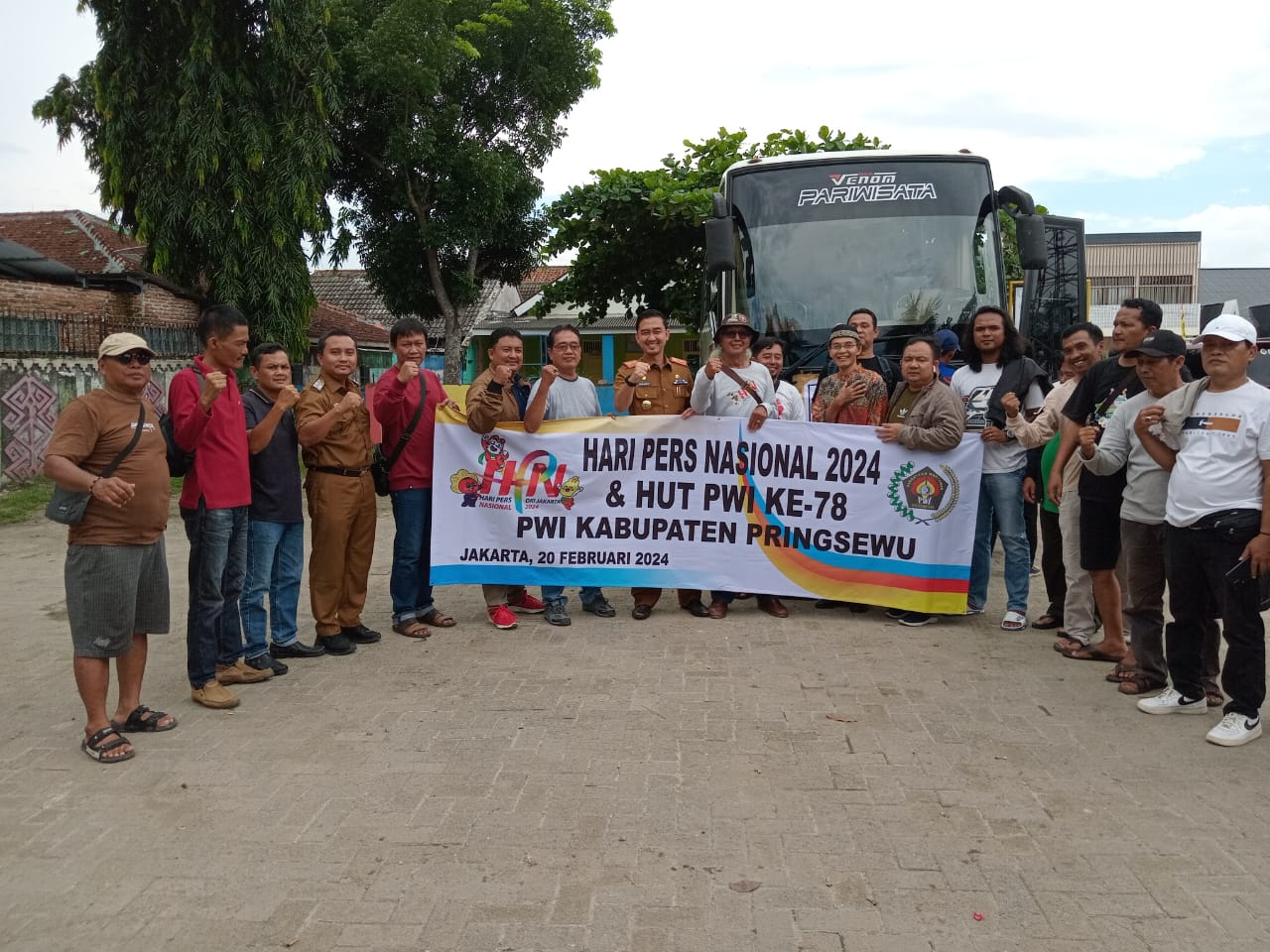 Rombongan PWI Pringsewu Mengikuti HPN 2024 dan HUT PWI ke-78 di Jakarta