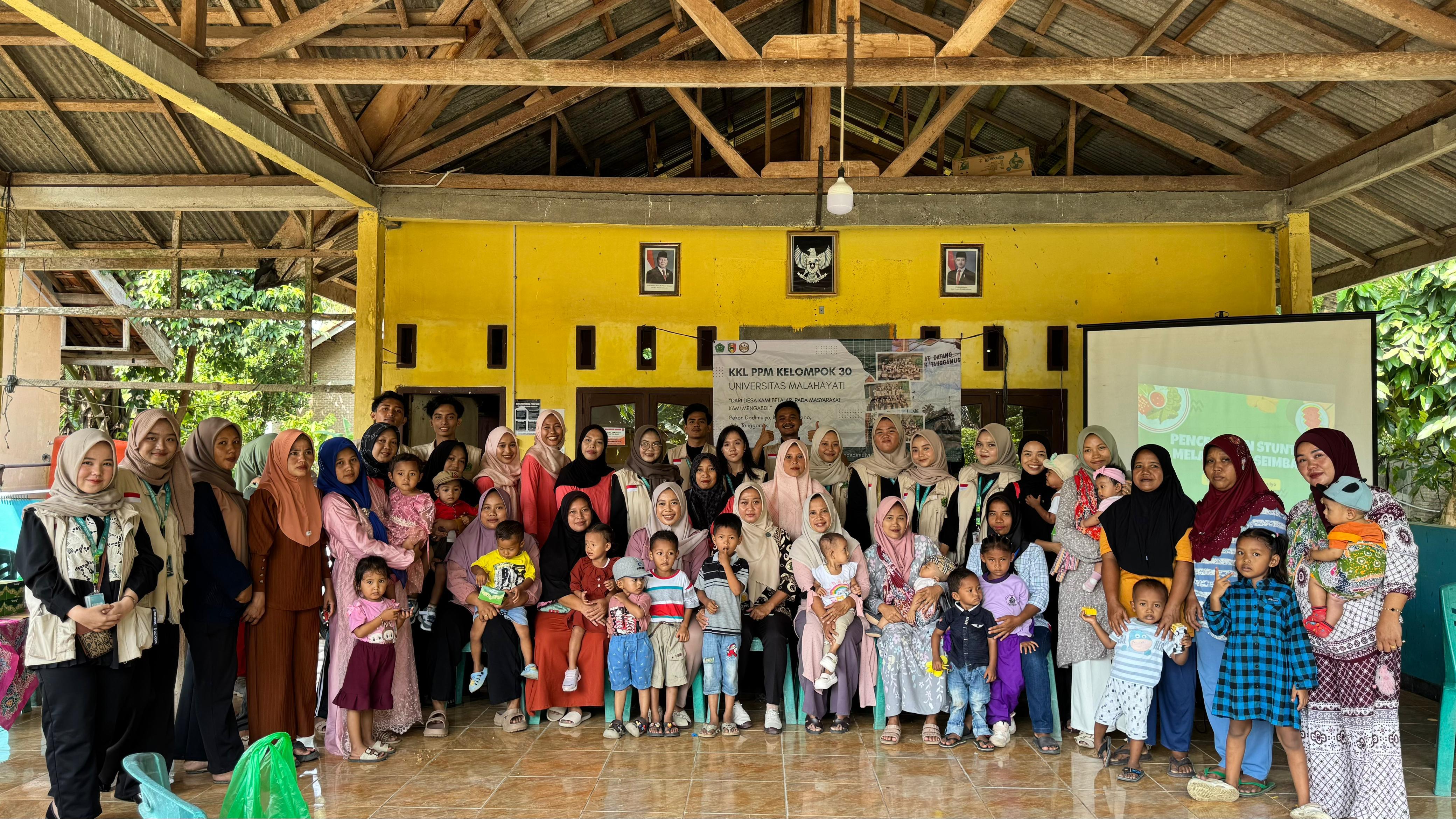 Mahasiswa KKL-PPM Universitas Malahayati Gelar Edukasi Pencegahan Stunting Melalui Gizi Seimbang