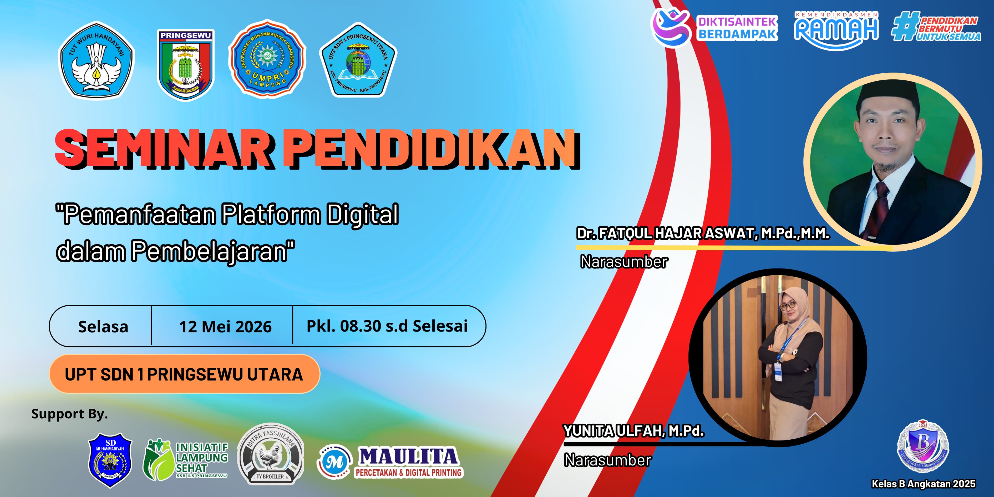 Mahasiswa Pascasarjana UMPRI Adakan Seminar Pendidikan 'Pemanfaatan Platform Digital dalam Pembelajaran'