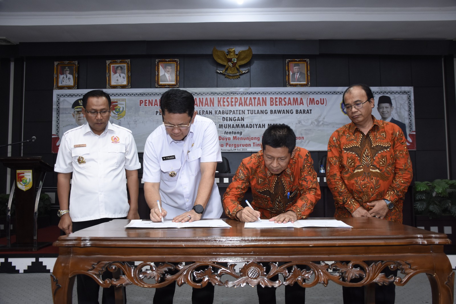 Pemkab Tubaba Tandatangani MoU dengan Universitas Muhammadiyah Metro