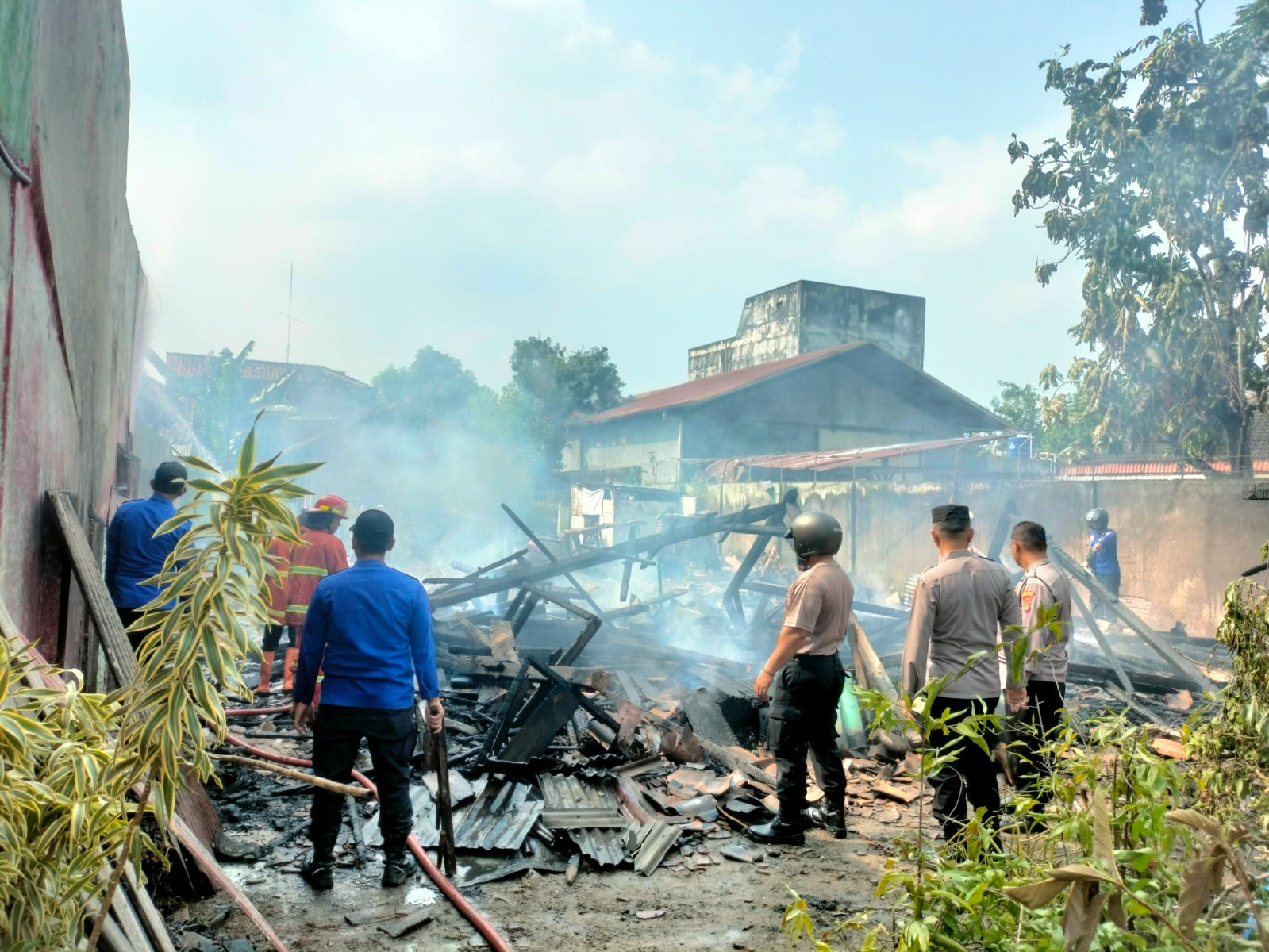 Rumah Ketua RT Di Pringsewu Terbakar, Kerugian Capai Ratusan Juta