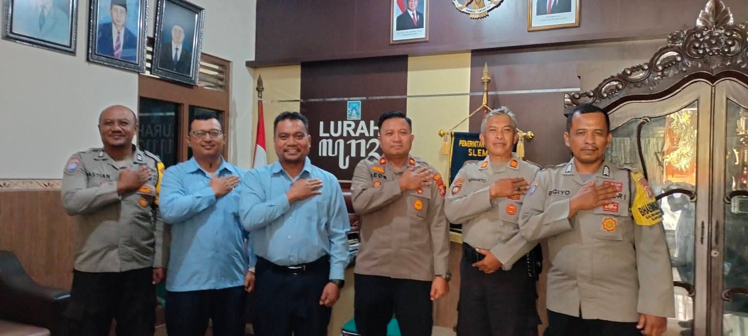 Kapolsek Depok Timur Baru Jalin Silaturahmi dengan Pemkal Condongcatur, Perkuat Sinergi Kamtibmas