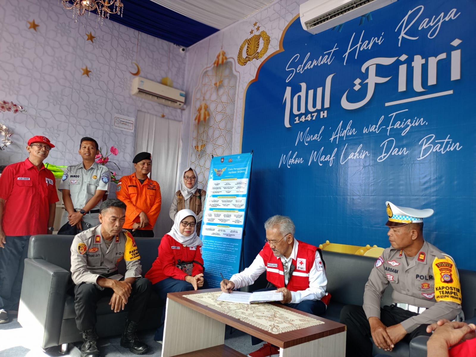 Ketua PMI DIY Apresiasi Relawan di Posko Lebaran Sleman, Tekankan Layanan Kemanusiaan