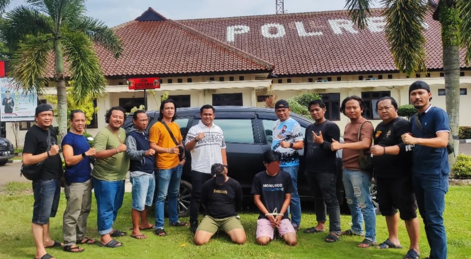 Tekab 308 Amankan Dua Pelaku Pencurian Mobil di Kotabumi Selatan