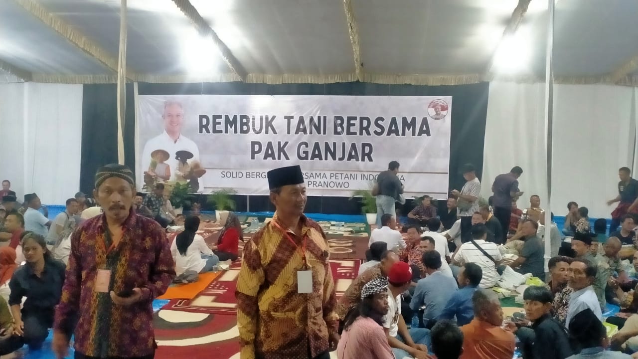 Ganjar Pranowo Menghadiri Rembug Petani di Lampung Timur