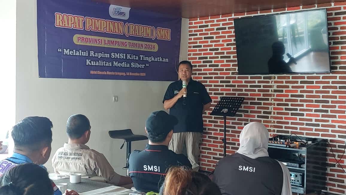 Dalam Meningkatkan Kualitas Media Siber, SMSI Provinsi Lampung Gelar Rapim