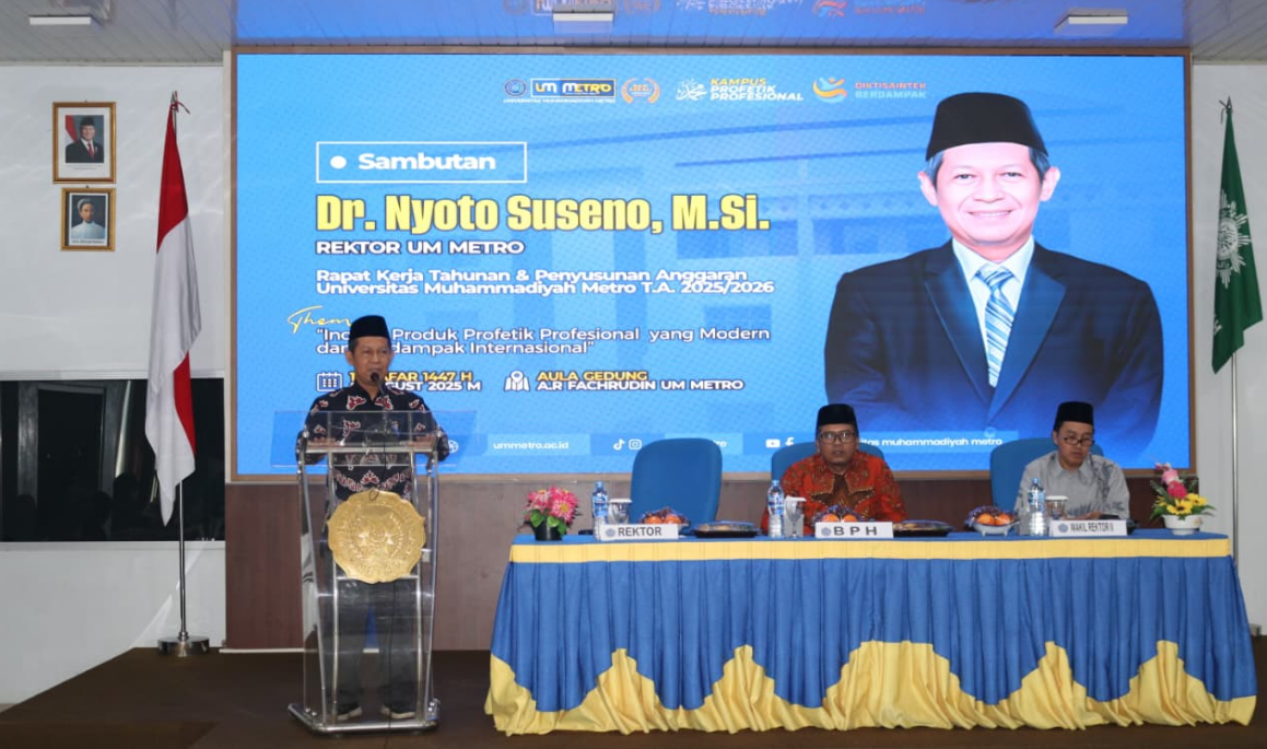 UM Metro Gelar Rapat Kerja Tahunan dan Pemaparan Strategi Pengembangan Menuju Kampus Profetik Profesional 2030