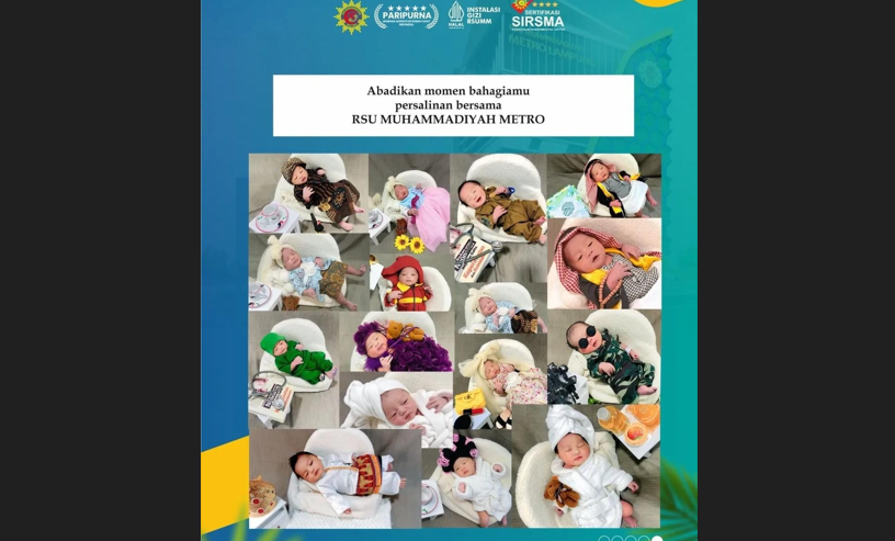 Melahirkan di RSU Muhammadiyah, Gratis Layanan Foto Bayi