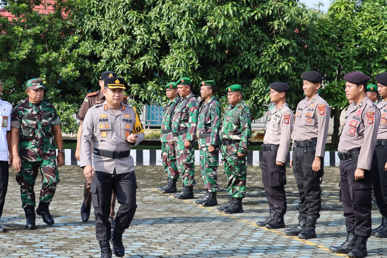 Kapolres Mesuji Pimpin Apel Gelar Pasukan Ops Ketupat Krakatau 2024