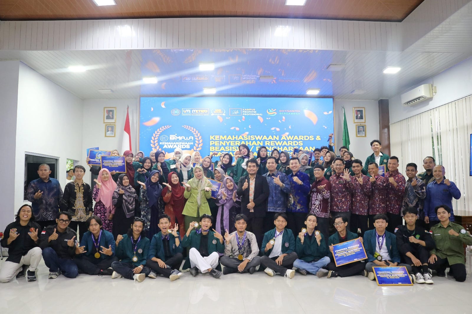 Kemahasiswaan Awards Universitas Muhammadiyah Metro Apresiasi Prestasi Mahasiswa