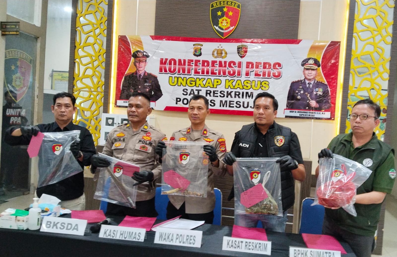 Diduga Sembelih Tapir Dilindungi, 4 Warga Mesuji Terancam 15 Tahun Penjara