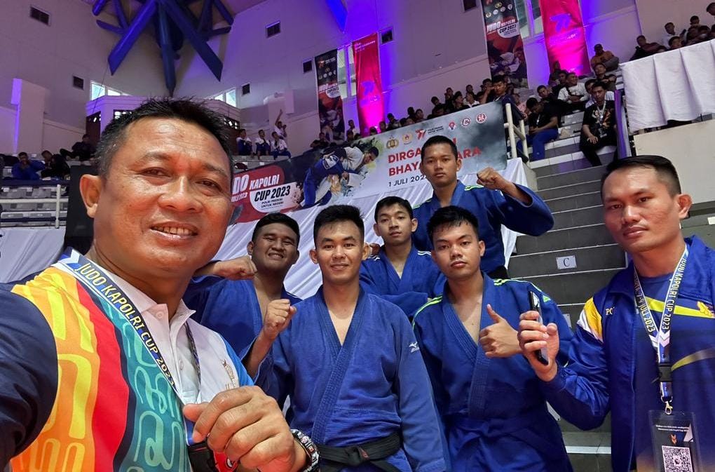 Ikut Kejurnas Judo Kapolri Cup, Tim Polda Lampung Raih Medali Perunggu