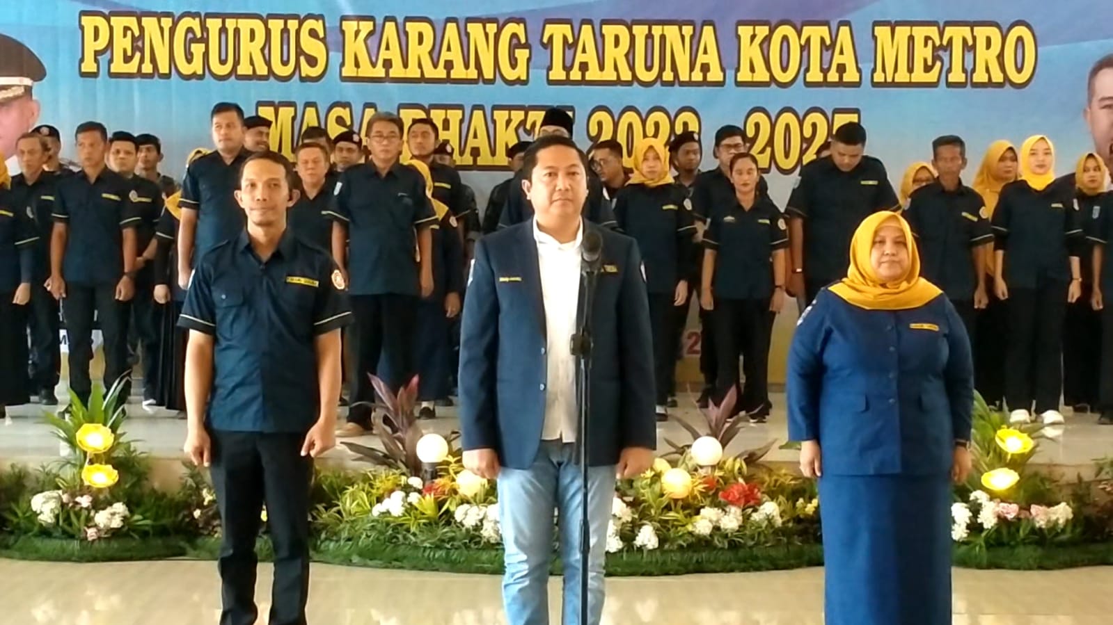 Welly Kembali Pimpinan Karang Taruna Kota Metro Periode 2023-2027