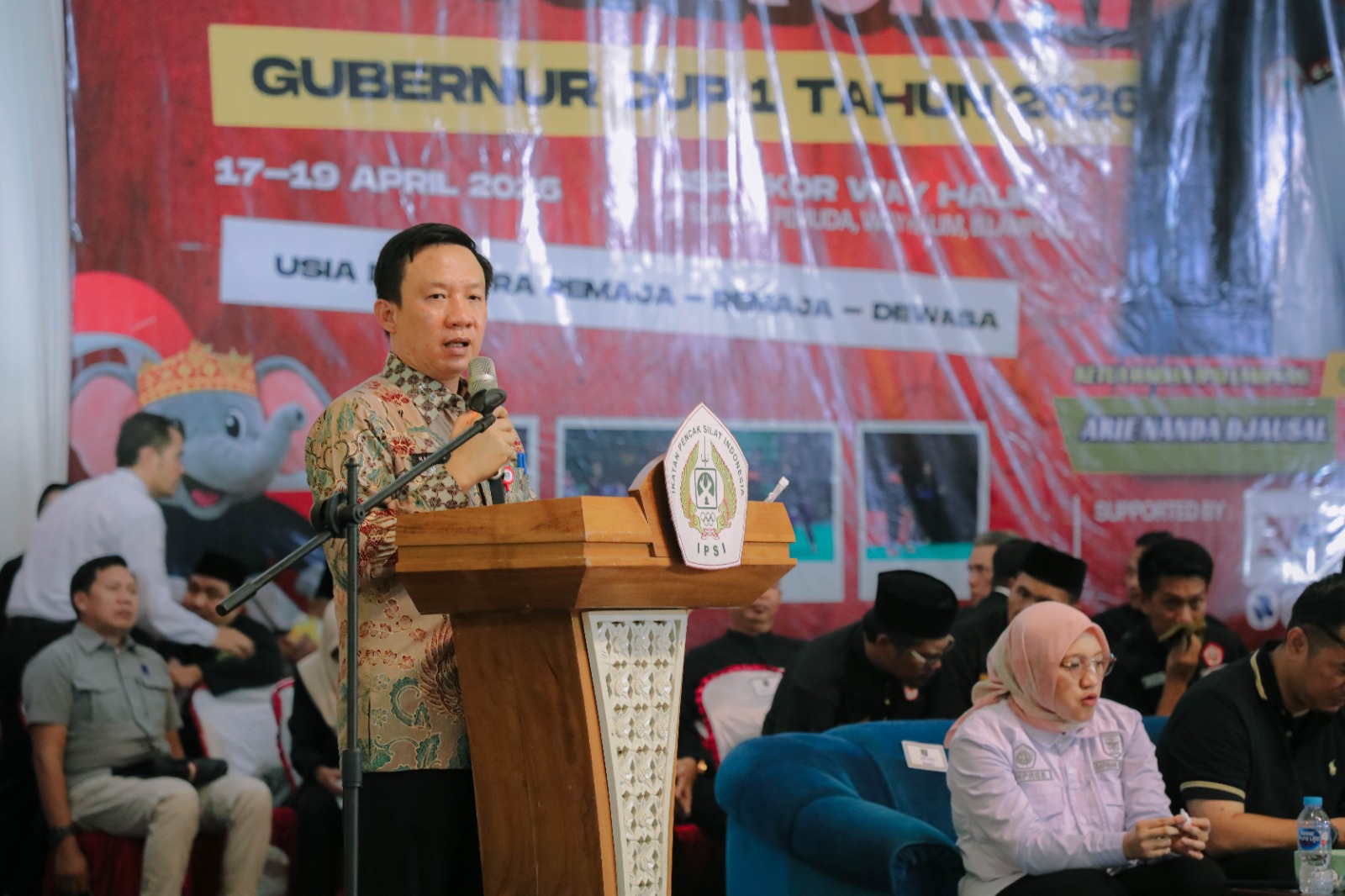 Kejuaraan Pencak Silat Gubernur Cup I Tahun 2026 Resmi Dibuka