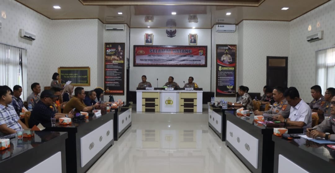 Tim Puslitbang Polri Kunjungi Polres Lampung Utara