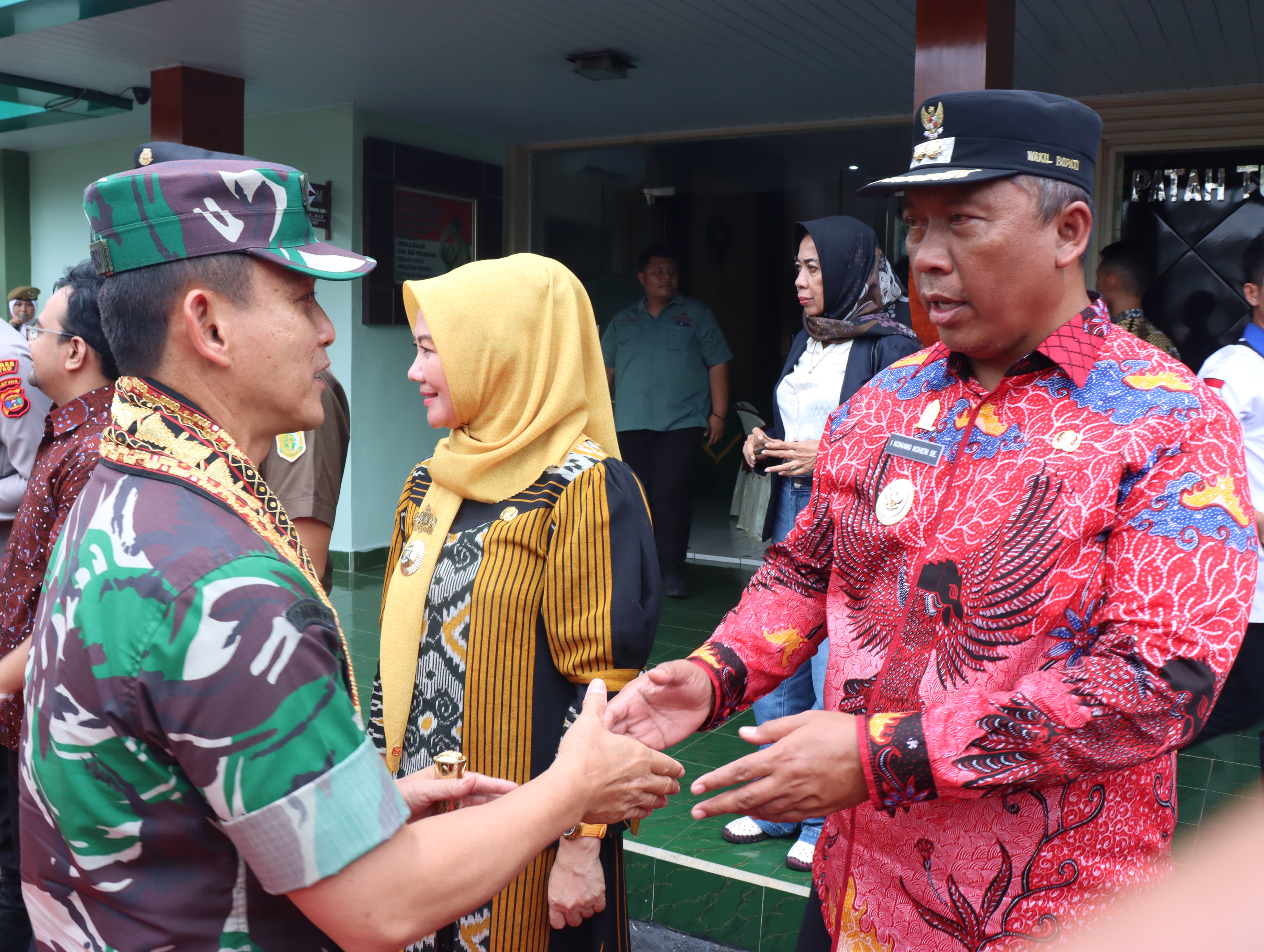 I Komang Koheri Sambut Kunker Pangdam di Wilayah Makodim 0411/KM. Metro