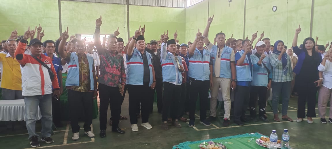 Ratusan Pengurus 11 Parpol Sekecamatan Sekampung Udik Konsolidasi Bersama Cabup Cawabup 01 Ela -Azwar Hadi 