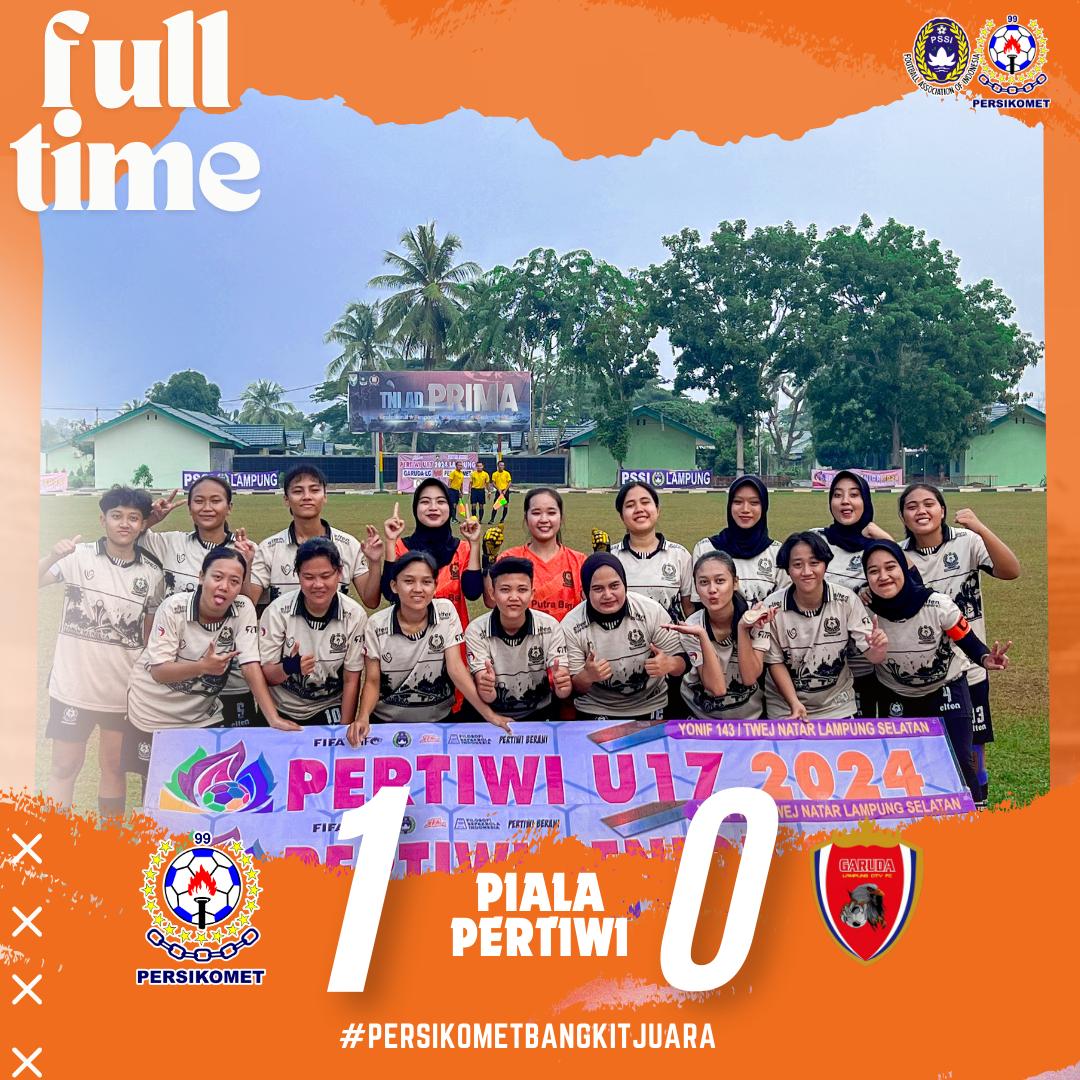 Menang 1-0, Persikomet Putri Lolos Piala Pertiwi Putaran Nasional