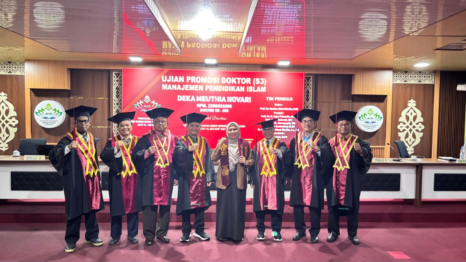 Wakil Rektor IV UM Metro, M Ihsan Dacholfany Diberi Amanah Membimbing dan Menguji Disertasi S3 di UIN Lampung 