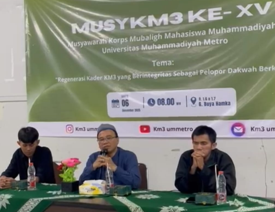 UKM KM3 UM Metro Gelar Musyawarah Besar ke–XV di Gedung Buya Hamka