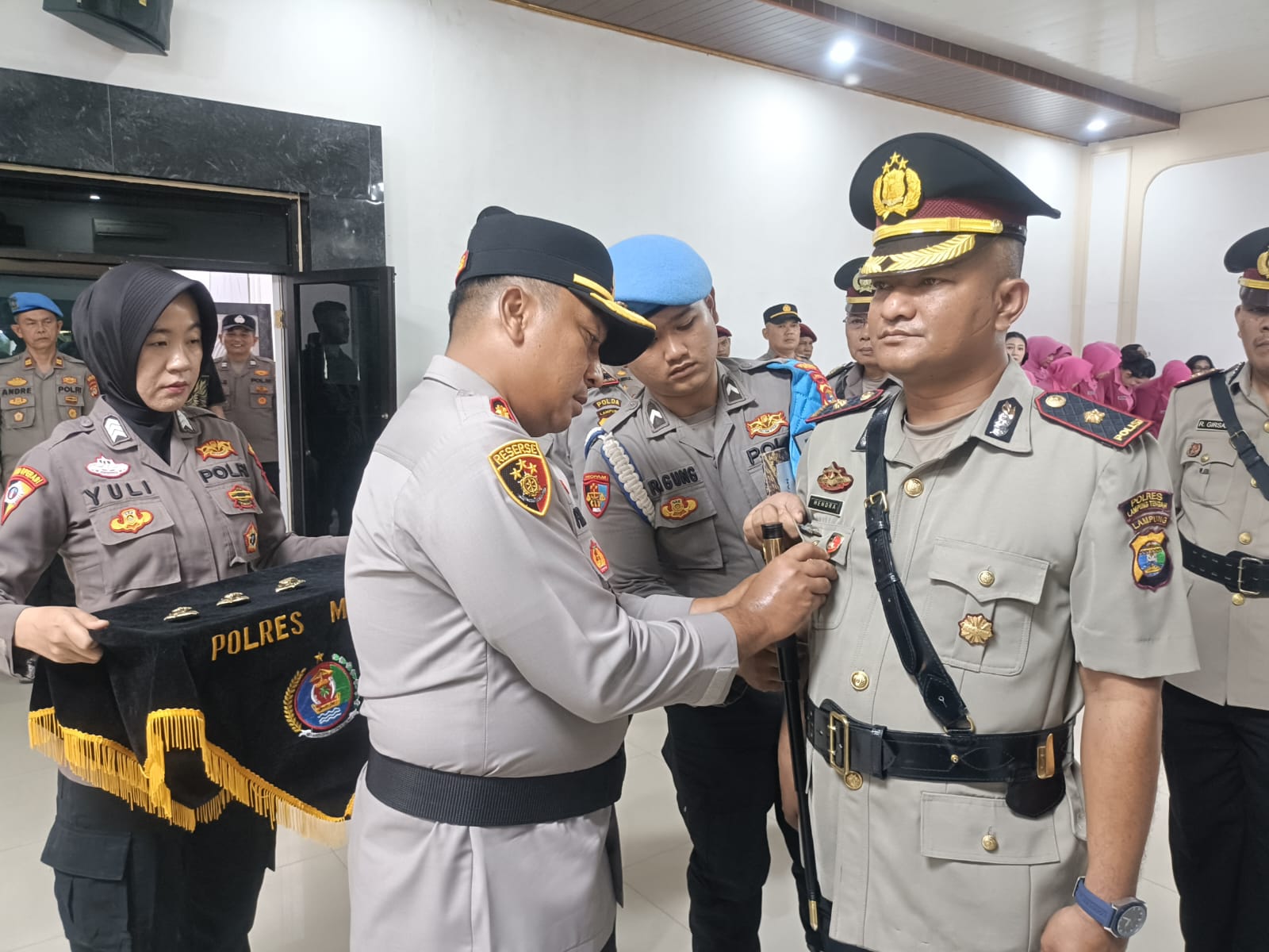 Pimpin Upacara Sertijab Pejabat Utama, Ini Pesan AKBP Muhammad Firdaus 