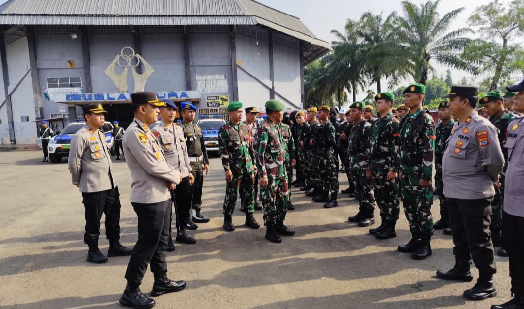 Polres Lampura All Out Amankan Kunker Presiden Jokowi di Lampung Utara