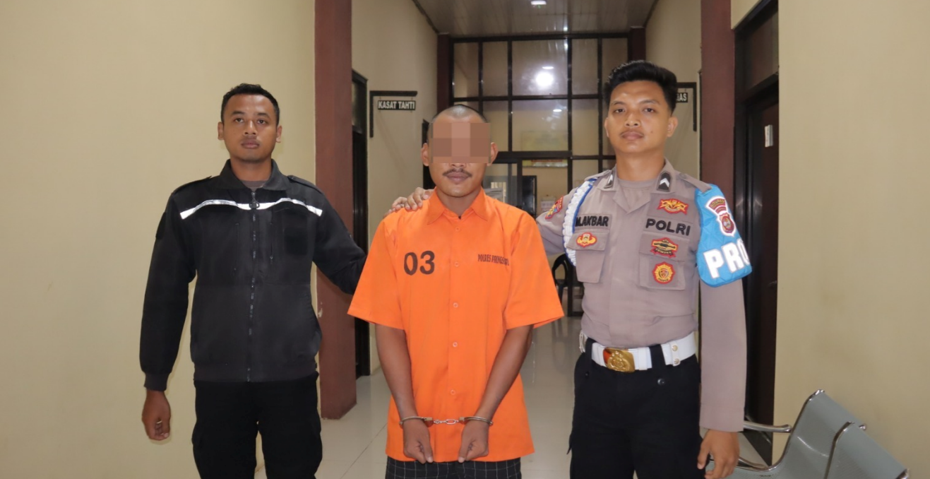 Apes! Curi Ponsel Saat Teman Tertidur, Warga Pekok Podomoro Diringkus Polres Pringsewu