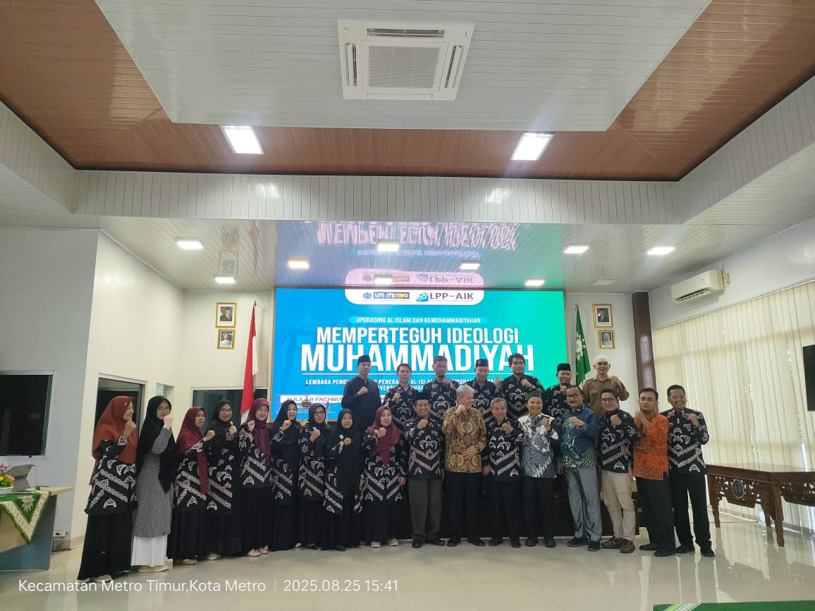 UM Metro Perkuat Ideologi Muhammadiyah Lewat Upgrading AIK Bersama Prof. Achmad Jaenuri