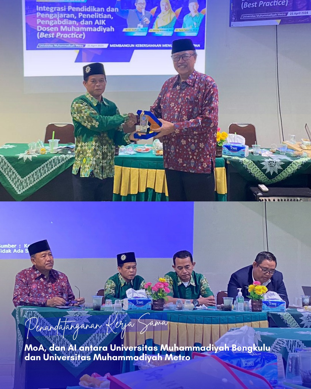 Pascasarjana UM Metro Teken Dokumen Kerja Sama dengan FKIP UM Bengkulu