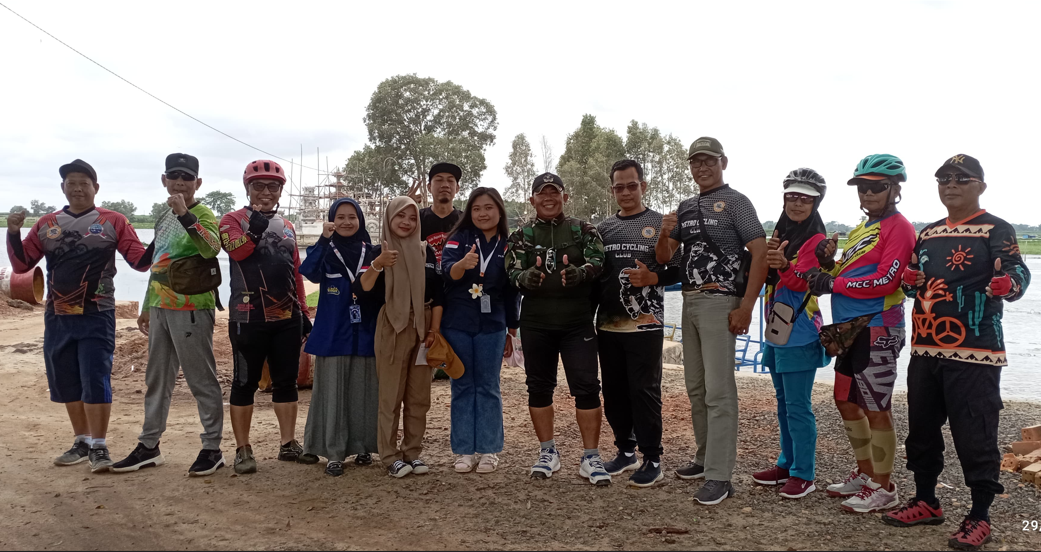 Olahraga Sekaligus Promosikan Wisata di Lampung, MCCC Gowes ke Bendungan Tirta Gangga