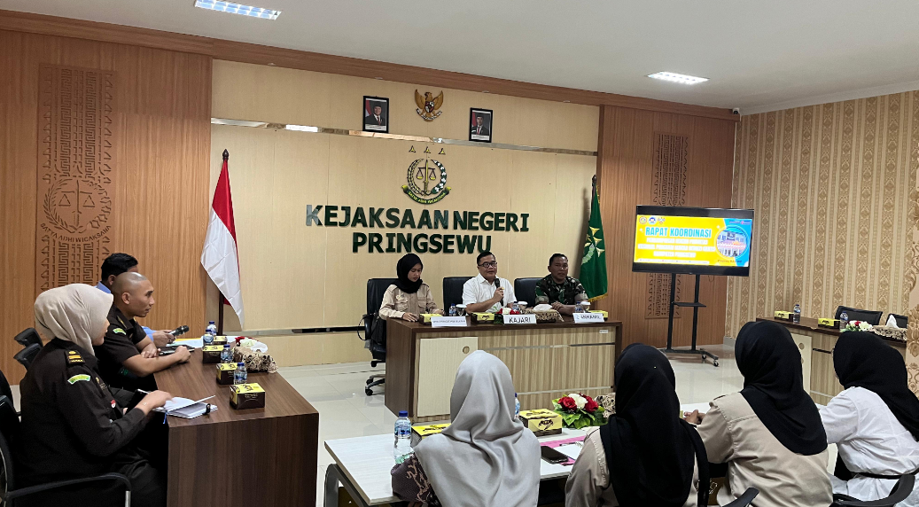 Kejari Pringsewu Gelar Rapat Koordinasi dan Monitoring Pendistribusian Program MBG