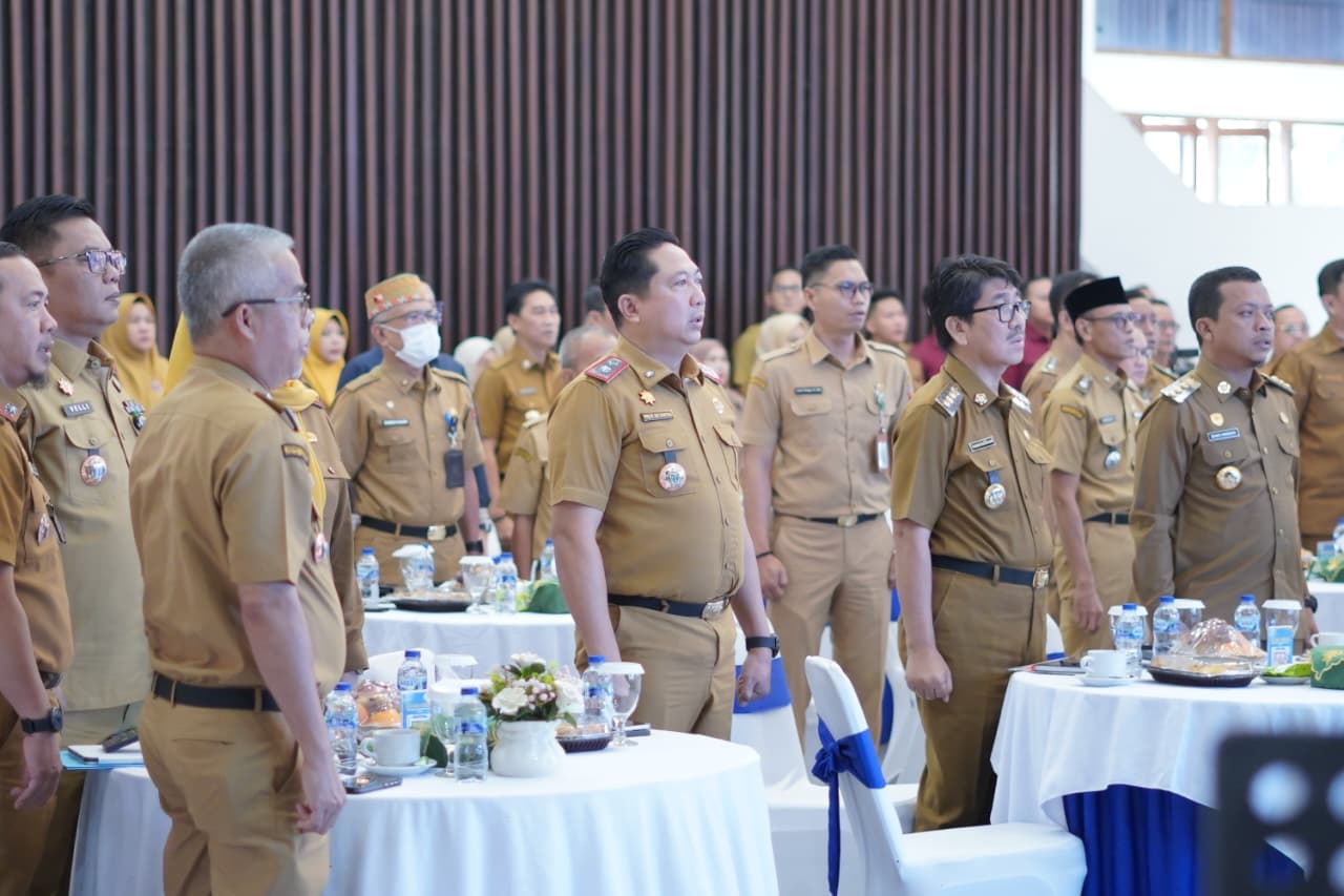 Wakili Plt. Bupati, Sekda Lamteng Hadiri HLM TP2DD Provinsi Lampung