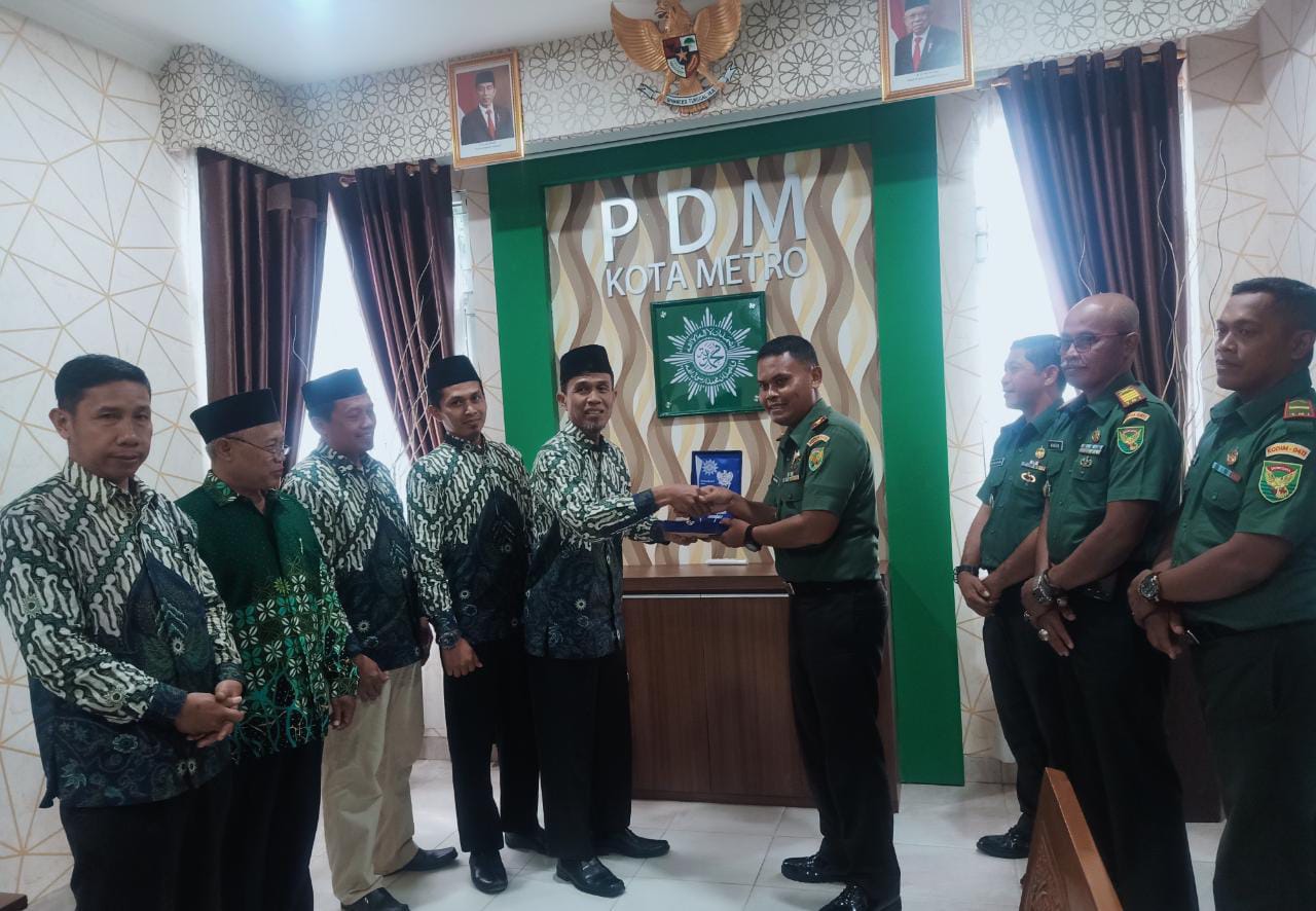 Kodim 0411/KM Silaturahmi di Pimpinan Daerah Muhammadiyah Kota Metro
