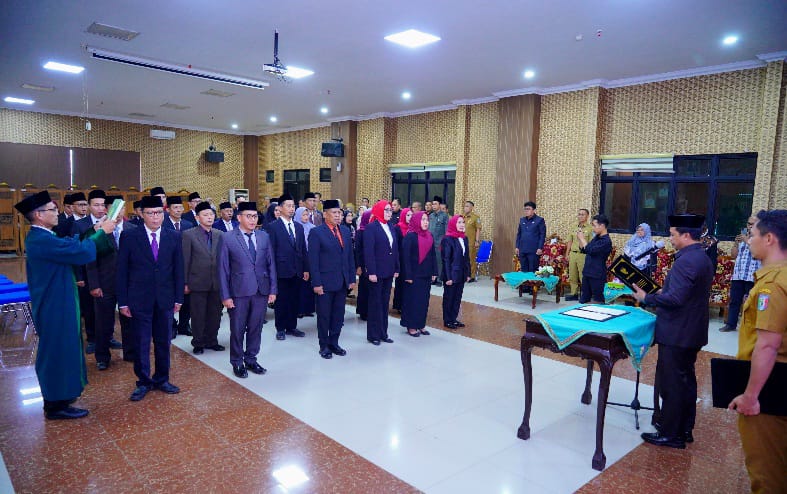 Lantik 36 Pejabat, Bupati Pringsewu Tekankan Integritas, Inovasi, dan Kolaborasi