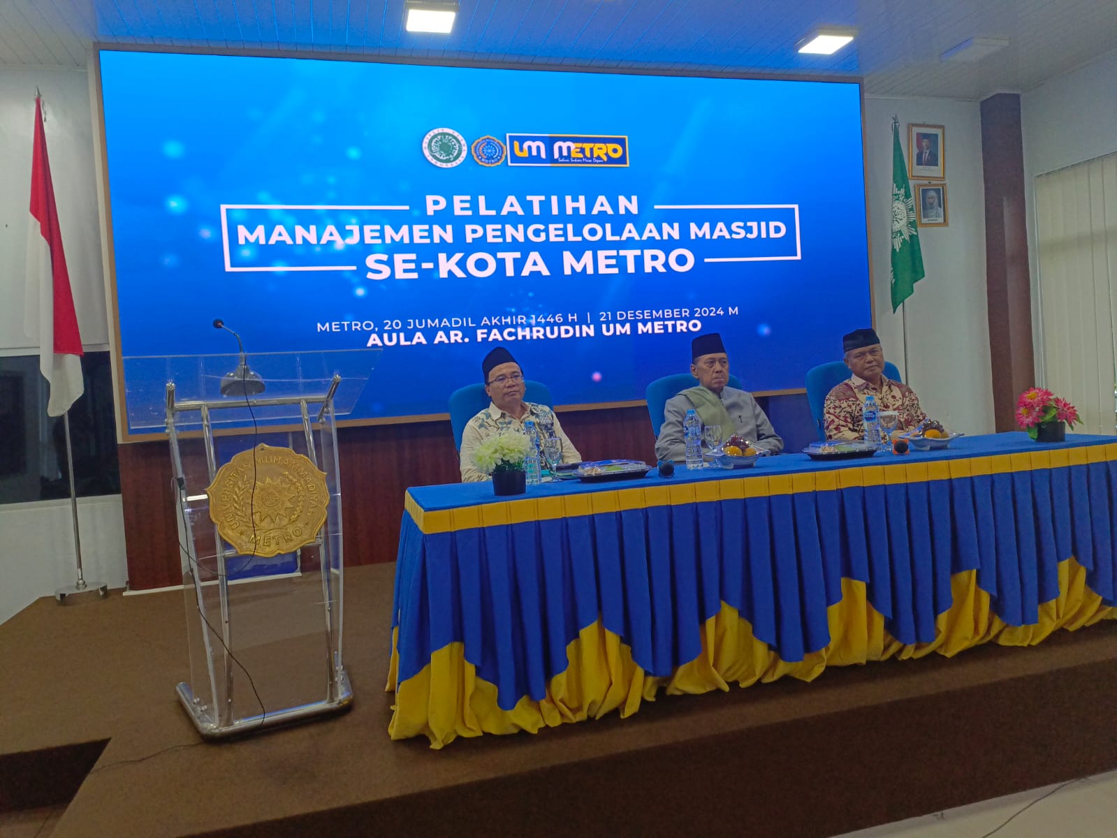 MUI Kota Metro dan UM Metro Kolaborasi Gelar Pelatihan Pengelolaan Masjid