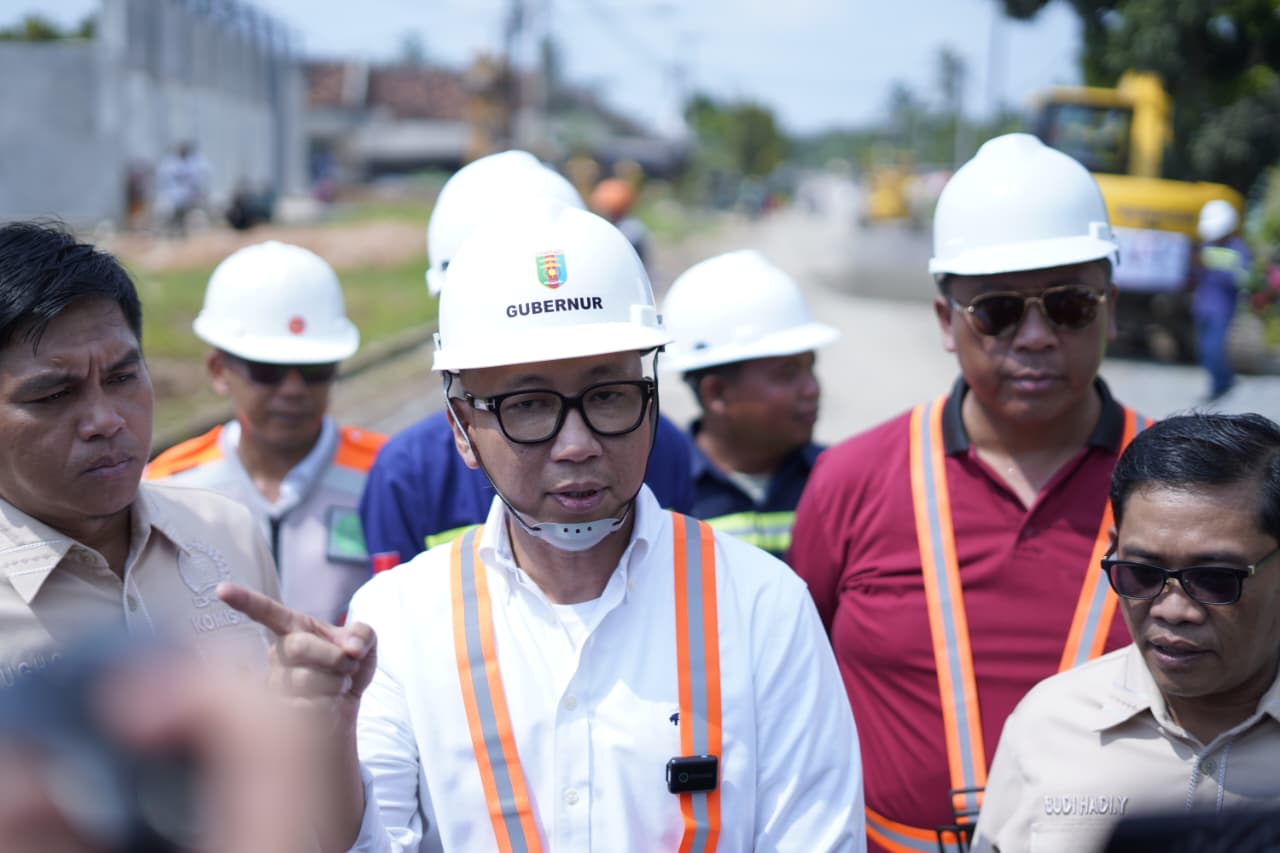 Plt. Bupati Lamteng Dampingi Gubernur Lampung Groundbreaking Pembangunan Rigid Beton Ruas Bangun Rejo–Kalirejo
